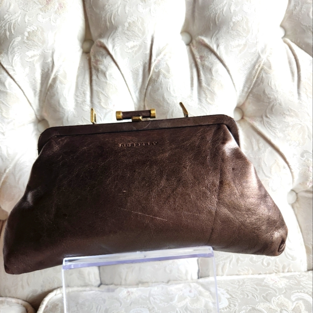 Burberry Brown Leather Clutch - Picture 9 of 9